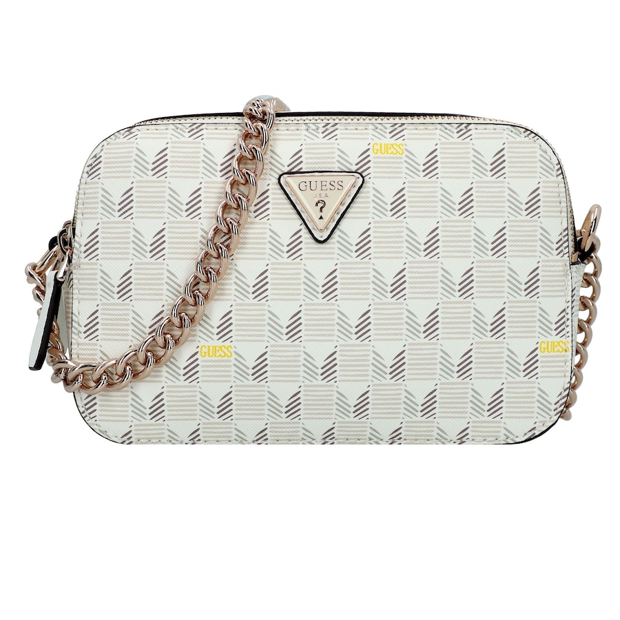 Guess G Wave II Umhängetasche stone logo Weiss Damen