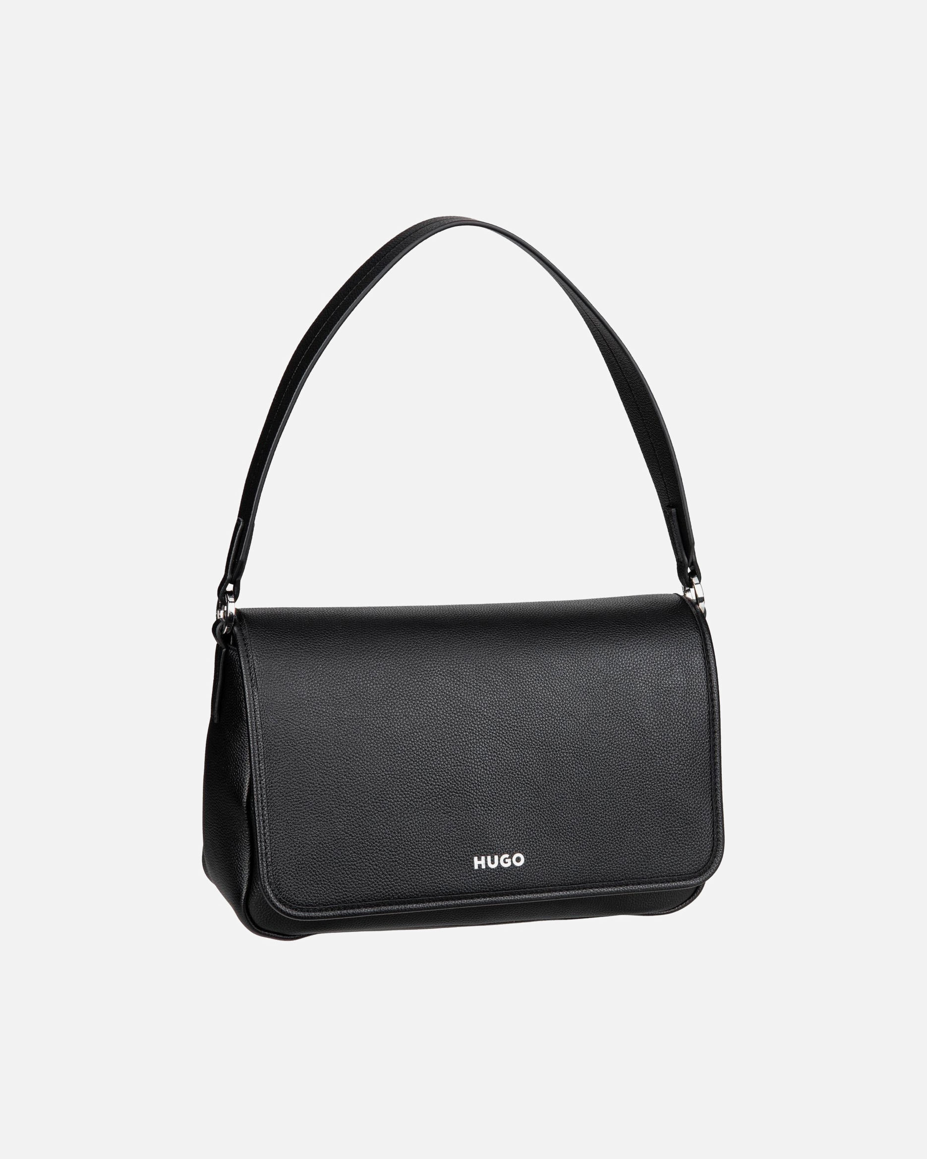 Handtasche für Weiblich HUGO Handtasche Bel Shoulder Flap Black