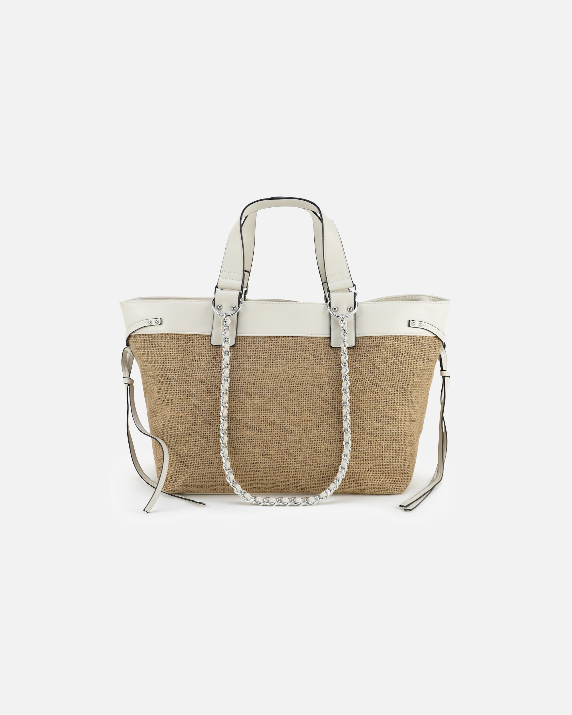 Tasche für Unisex HARPA Shopper SIERRA in Leinenoptik mit Glitzer beige