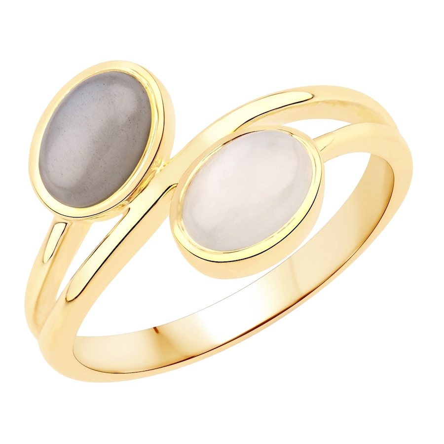 Rafaela Donata Ring Sterling Silber Mondstein in Gelbgold 52 Damen