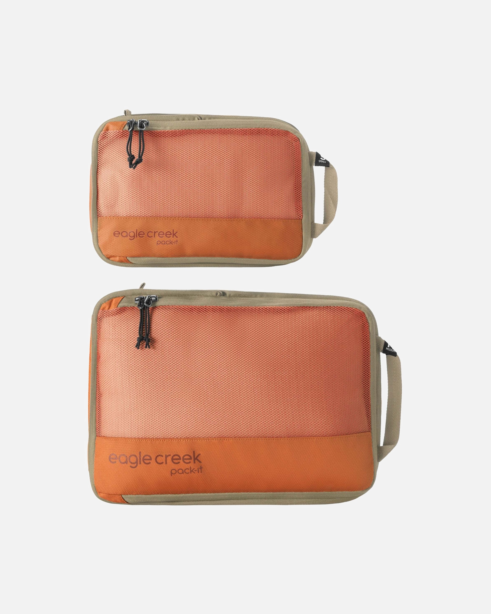 Tasche für Unisex Eagle Creek selection Pack-It Reveal Compression Cube Set S/M 2tlg. - Packsack (mandarin) orange