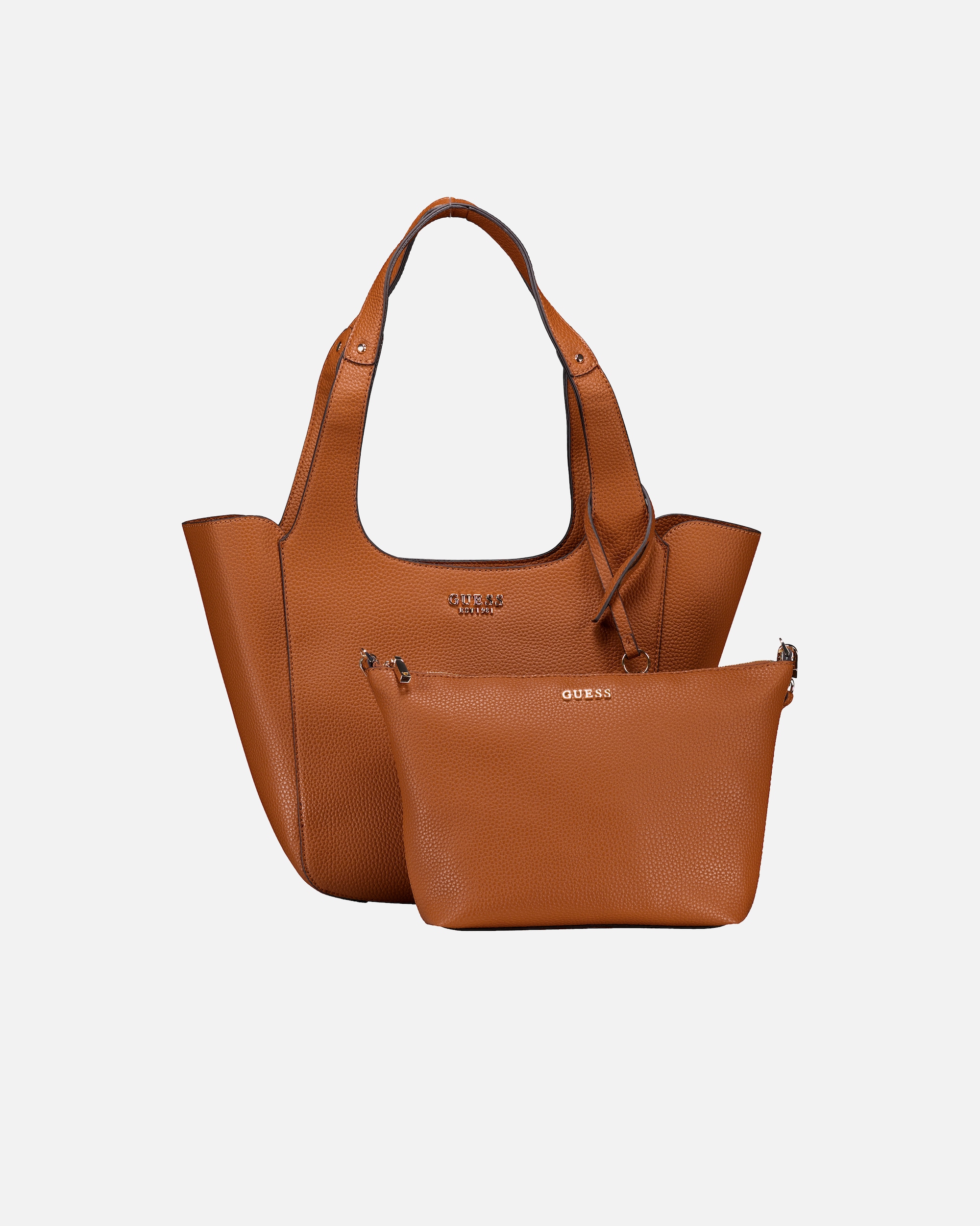 Tasche für Weiblich Guess Tasche Calista 2 in 1 Caramel