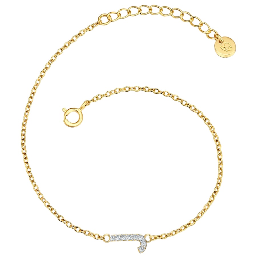 Glanzstücke München Armband Buchstabe V Sterling Silber Zirkonia in Gelbgold J Damen