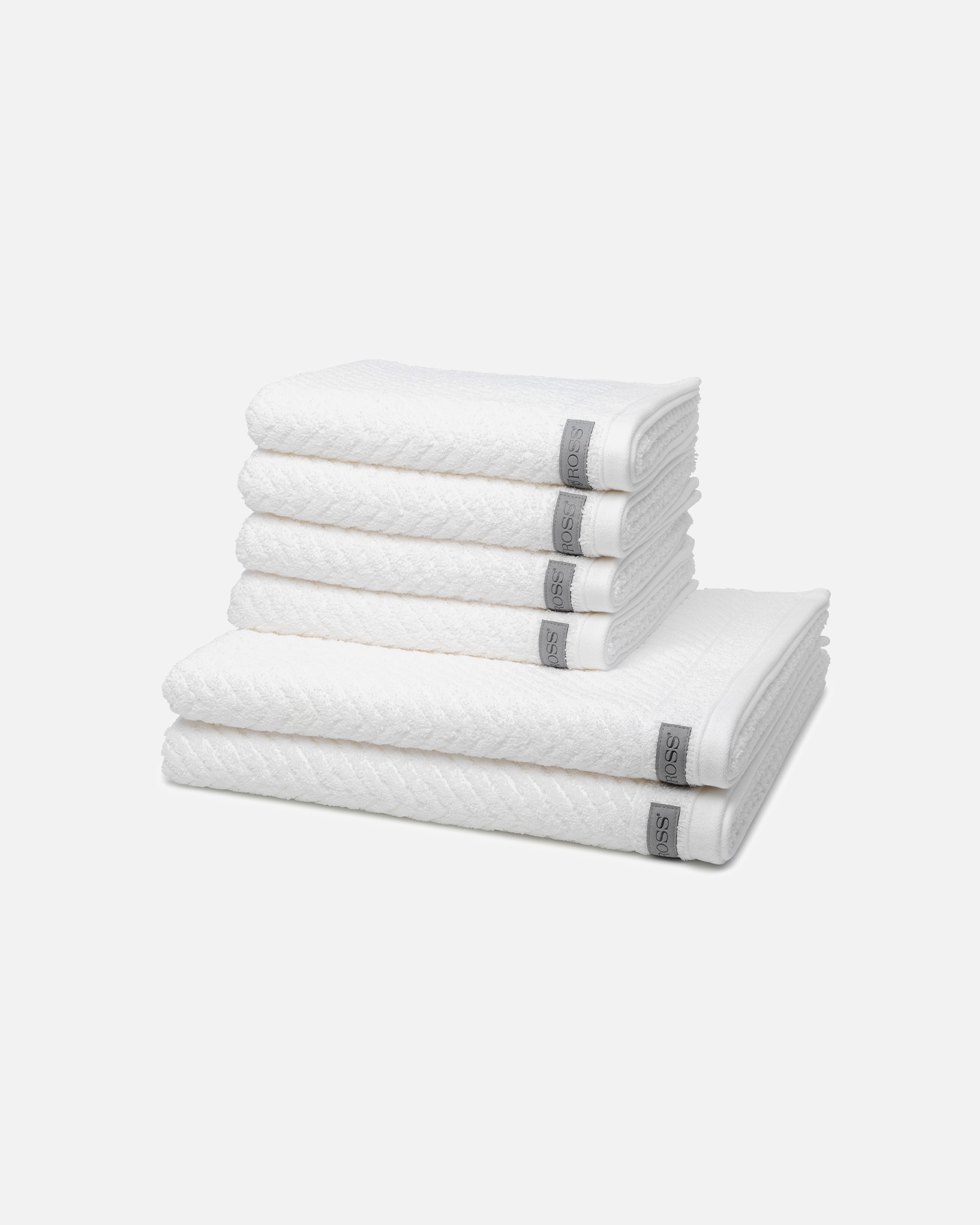 Handtuch für Unisex ROSS Smart 6-teilig Handtuch-Set Weiß