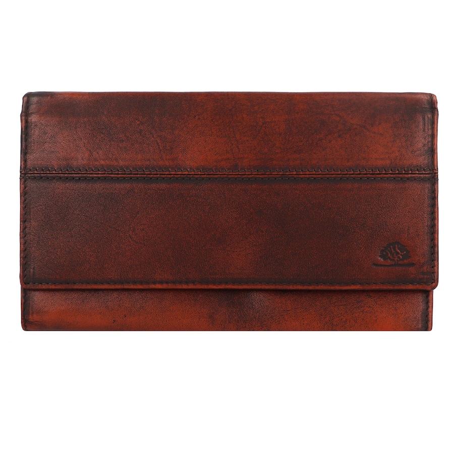 Greenburry Destressed Damengeldbörse rusty orange Coral Damen
