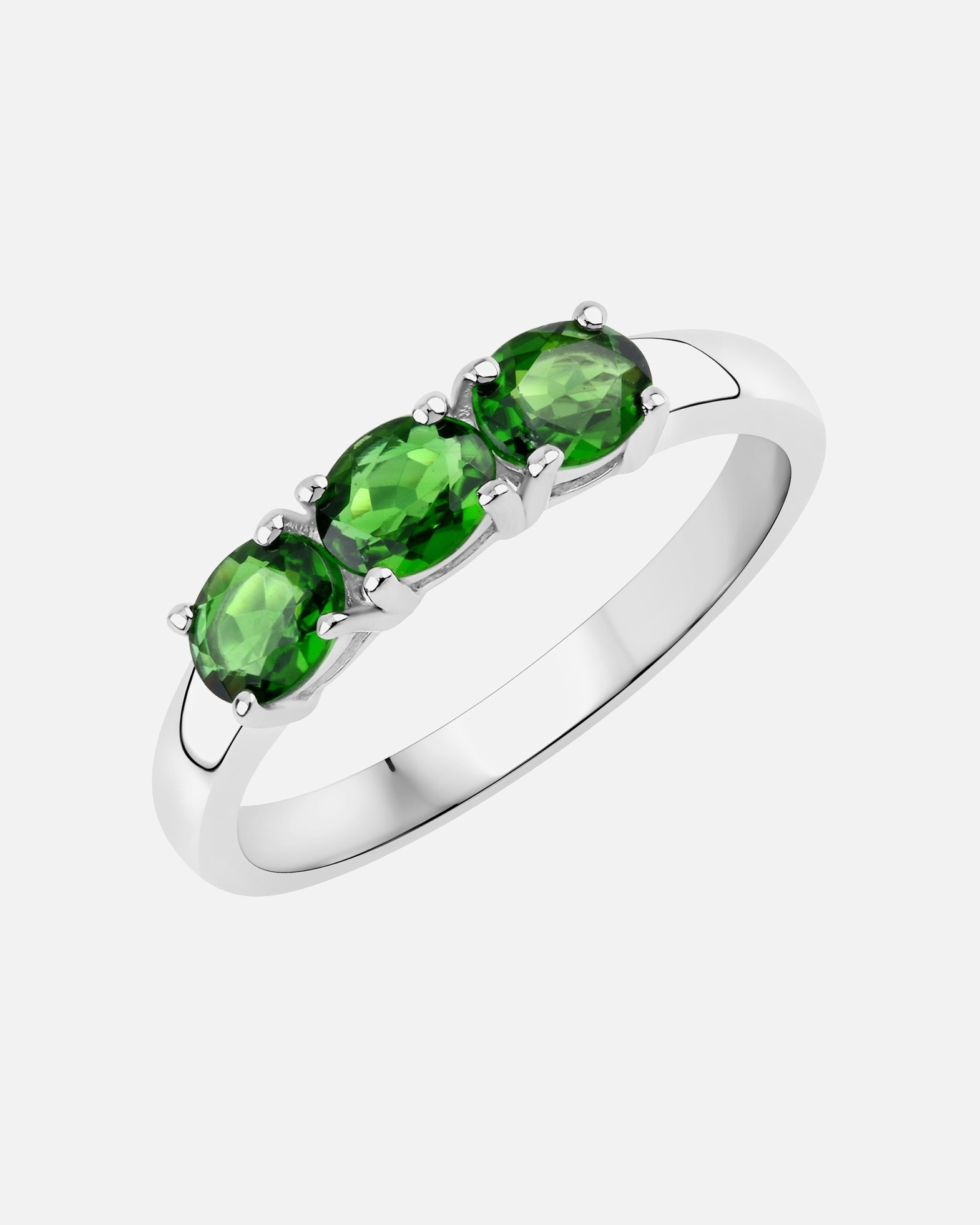 Ring für Weiblich Rafaela Donata Ring Sterling Silber Chromdiopsid in Silber 50