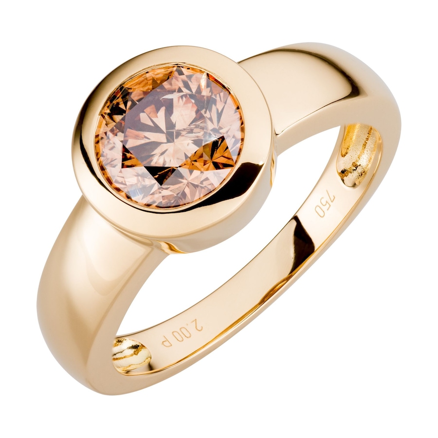 Orolino Ring 750/- Gold Brillant champagner 2,00ct. 058 (18,5) Damen