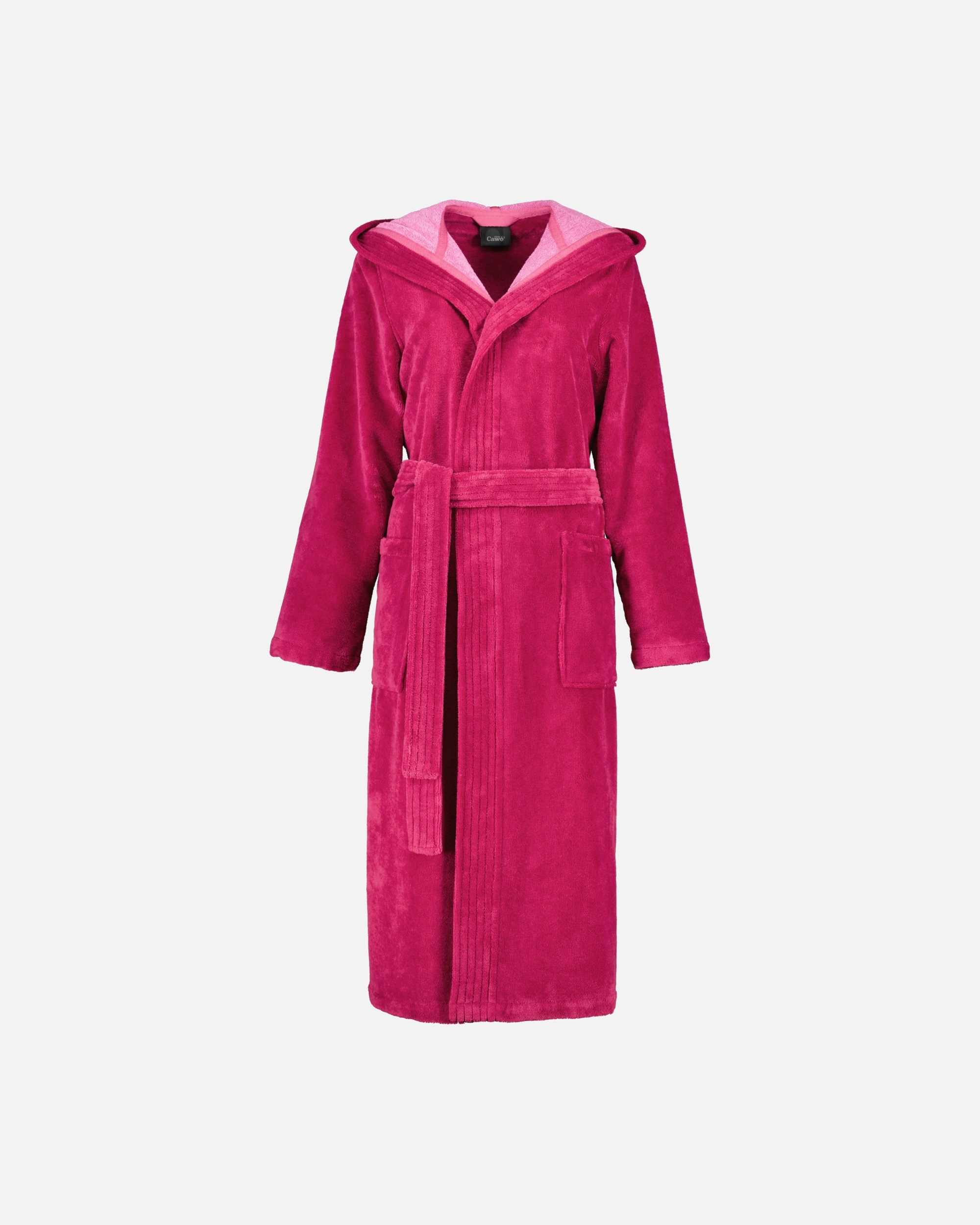 Bademantel für Weiblich Cawö Cawö Bademäntel Damen Kapuze 802 beere - 22 XL