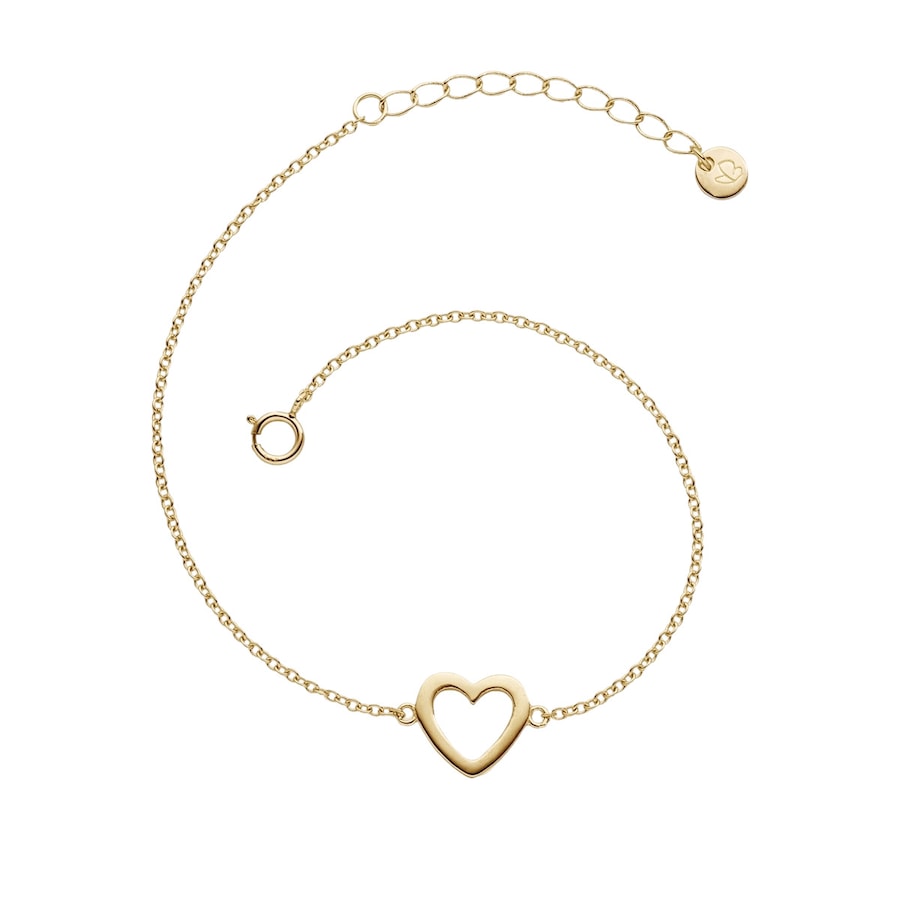 Glanzstücke München Armband Herz Sterling Silber in 17,0 cm Basislänge + 3,0 Verlängerung Damen