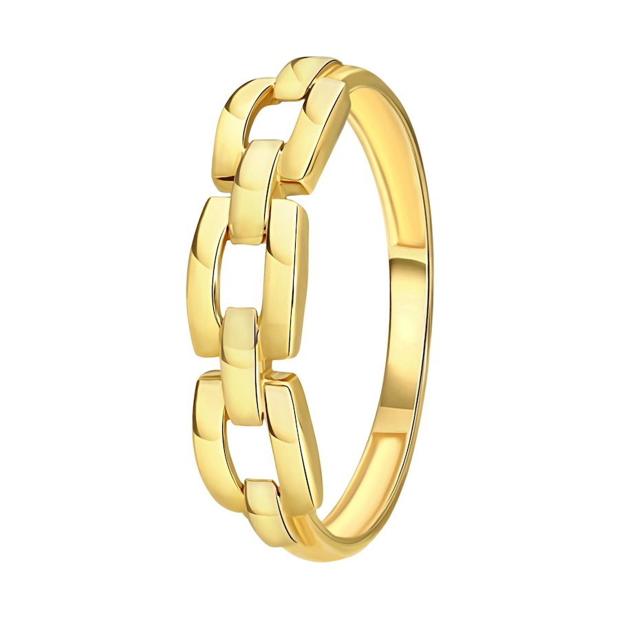 Lucardi Ringe 585 Gold - goldfarbig 55mm Herren