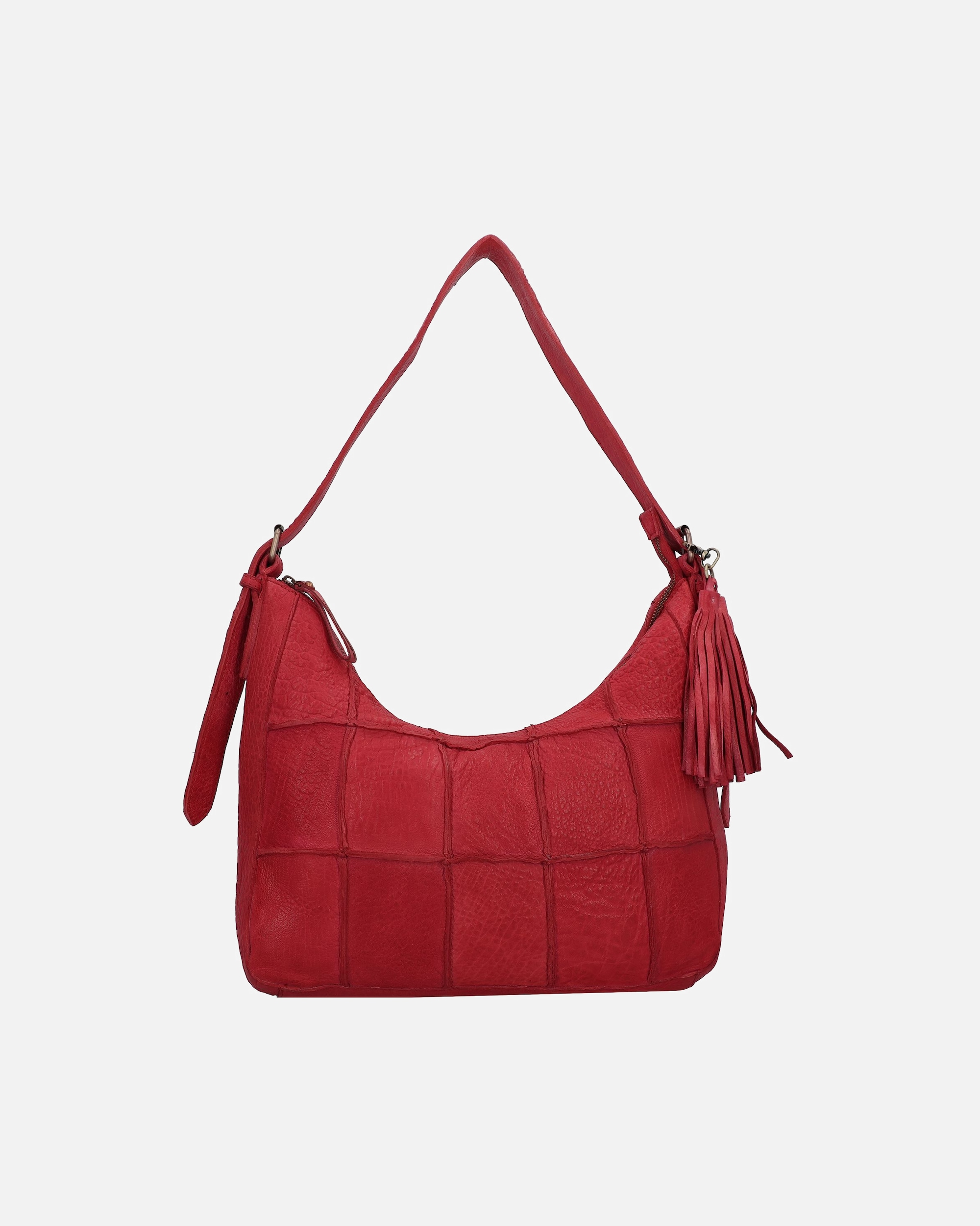 Clutch für Weiblich Taschendieb Wien Malvengasse Schultertasche red solid