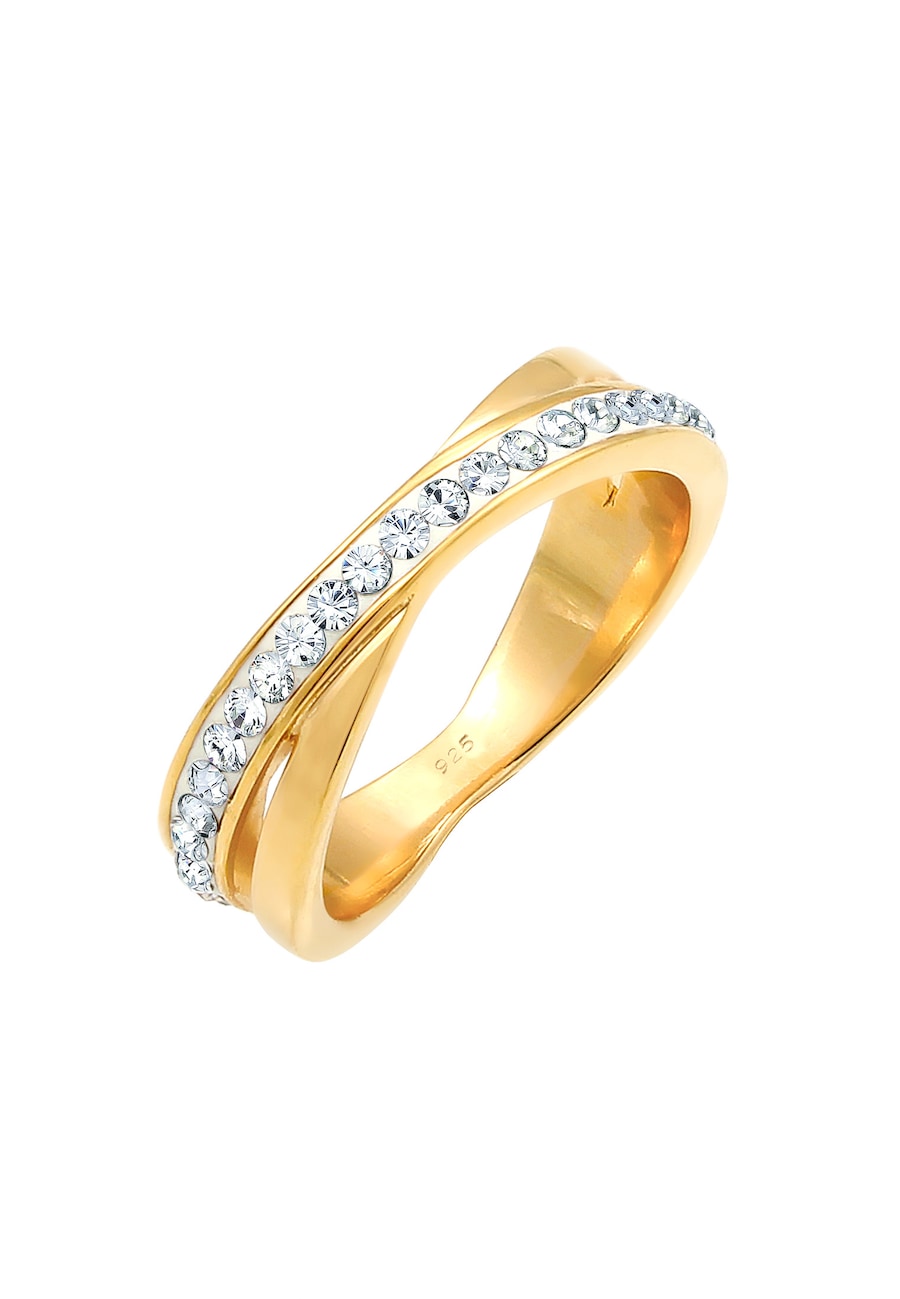 Elli Wickelring Edel 925 Silber, mit Kristallen von Swarovski 52 Damen