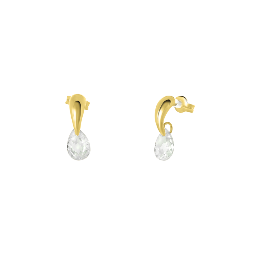 Lucardi Ohrringe 585 Gold - goldfarbig Damen