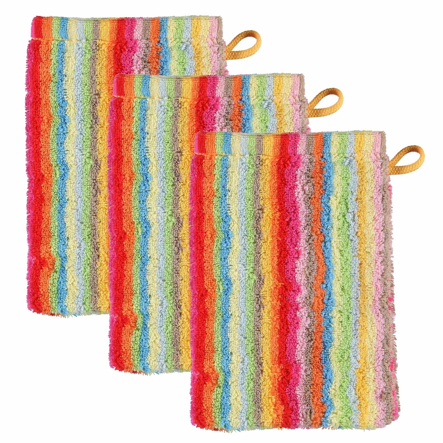 Cawö Waschlappen 3er Pack 'C Life Style multicolor' Multicolor