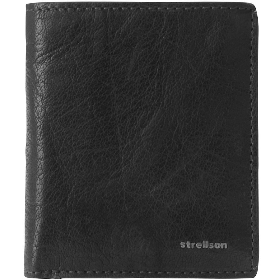 Strellson Jefferson BillFold Q6 Geldbörse Leder 9 cm black Schwarz Herren