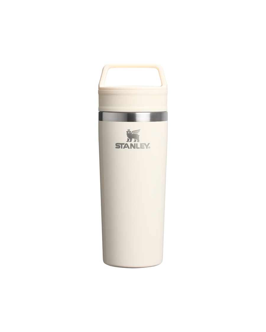 Stanley 1913 Thermobecher - 0,47L CAFÉ TO-GO TRAVEL MUG Cream Gloss Silber