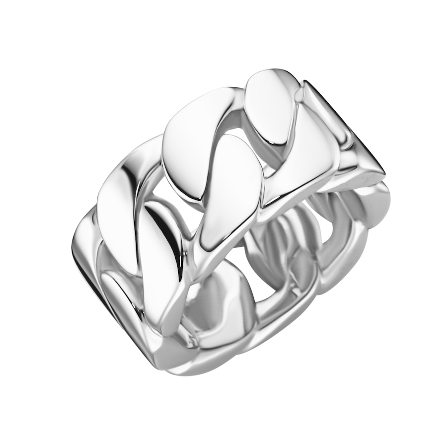 Giorgio Martello Milano Ring Panzerketten-Optik, Silber 925 68 Herren