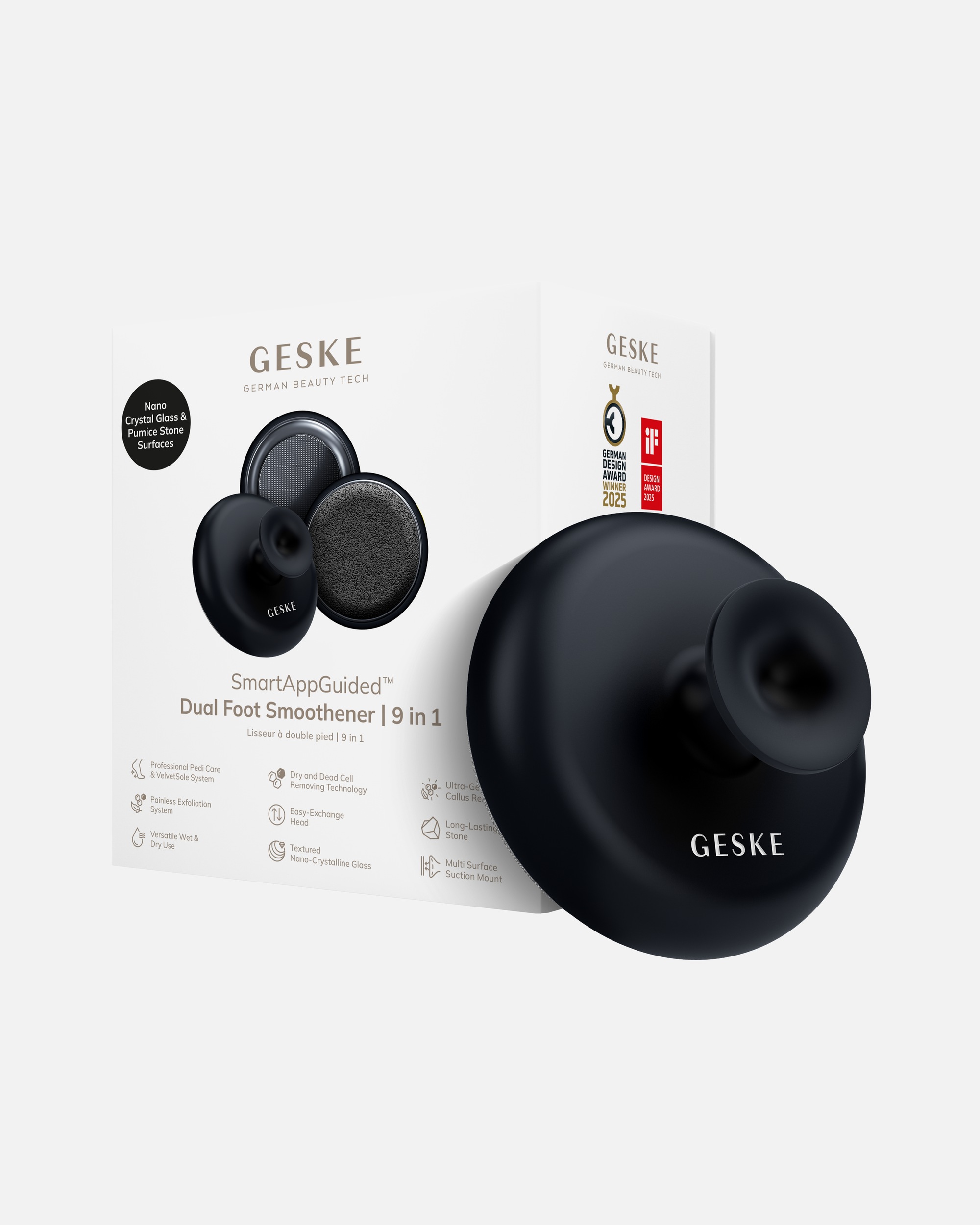 Hornhautentferner für Unisex GESKE GESKE Dual Foot Smoothener | 9 in 1 Black
