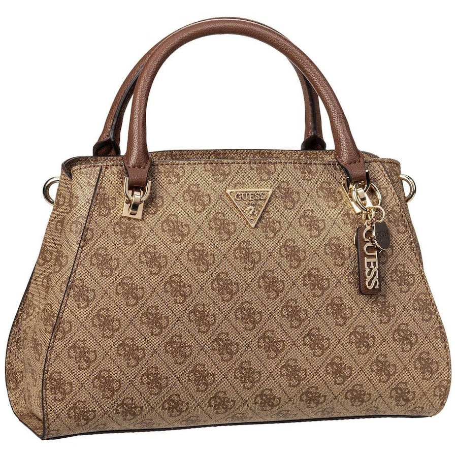 Guess Handtasche Noelle II Luxury SAT 72070 Logo Latte/Brown Braun Damen