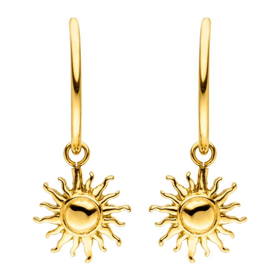 Purelei Sun Ohrringe 100% Edelstahl Gold Hellbraun Damen