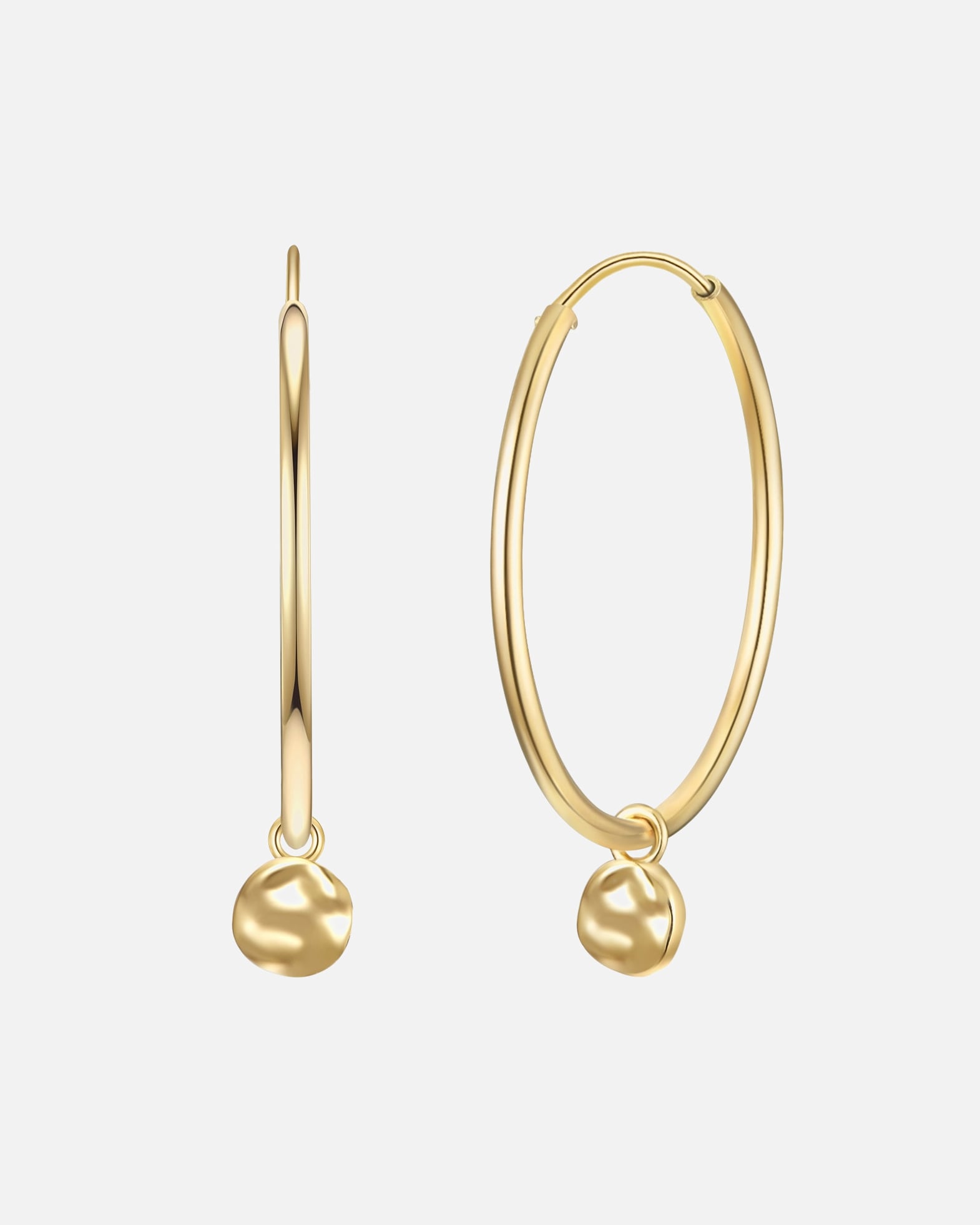 Creolen für Weiblich Glanzstücke München Creolen Kreis Sterling Silber in Gelbgold 8,5 mm