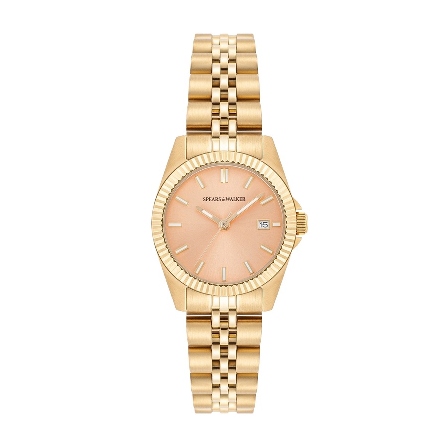 Spears & Walker Armband-Uhr aus Edelstahl in gelbgold 27,5 mm Damen