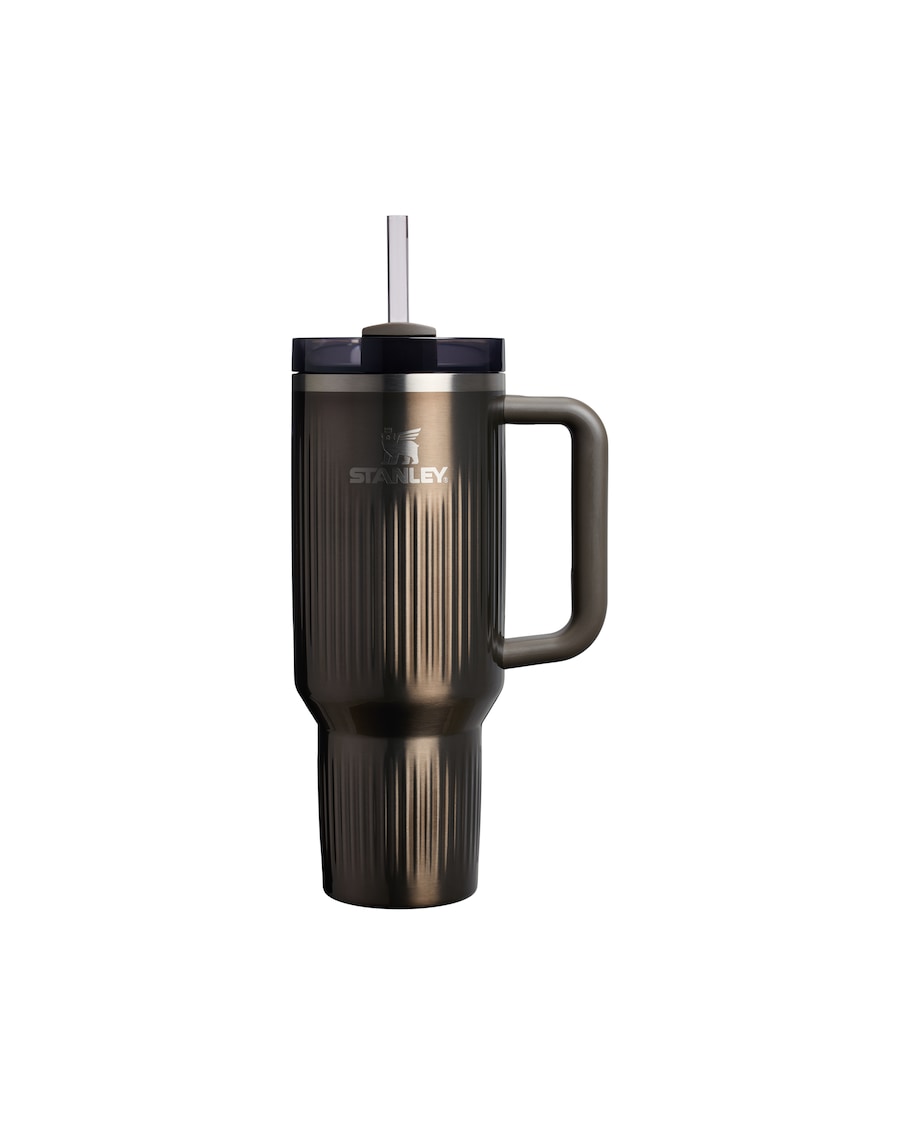 Stanley 1913 Thermobecher - 1,18L THE QUENCHER H2.0 FLOWSTATE TUMBLER Gunmetal Shine Grau