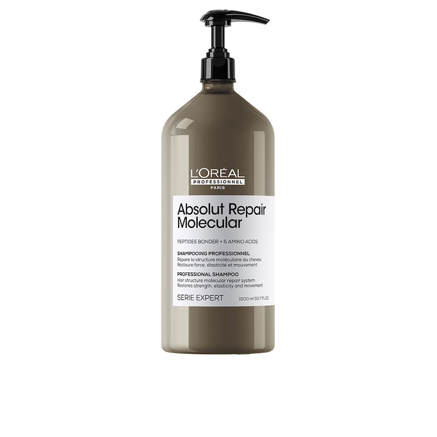 L ́Oréal Professionnel Paris ABSOLUT REPAIR MOLECULAR professionelles sulfatfreies Shampoo für strapaziertes Haar 1500 ml