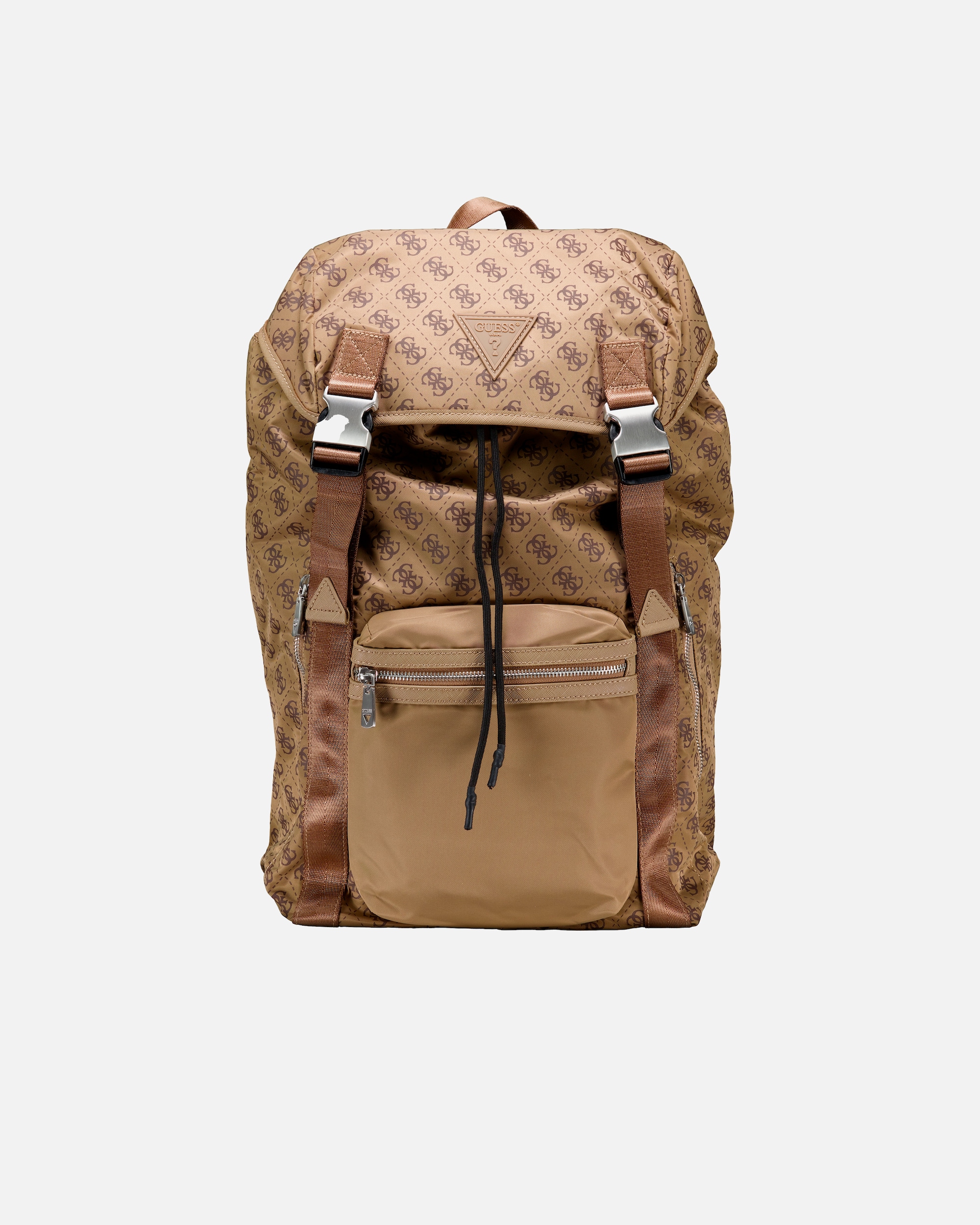 Rucksack für Männlich Guess Rucksack Berlin 4G-Logo Beige Brown