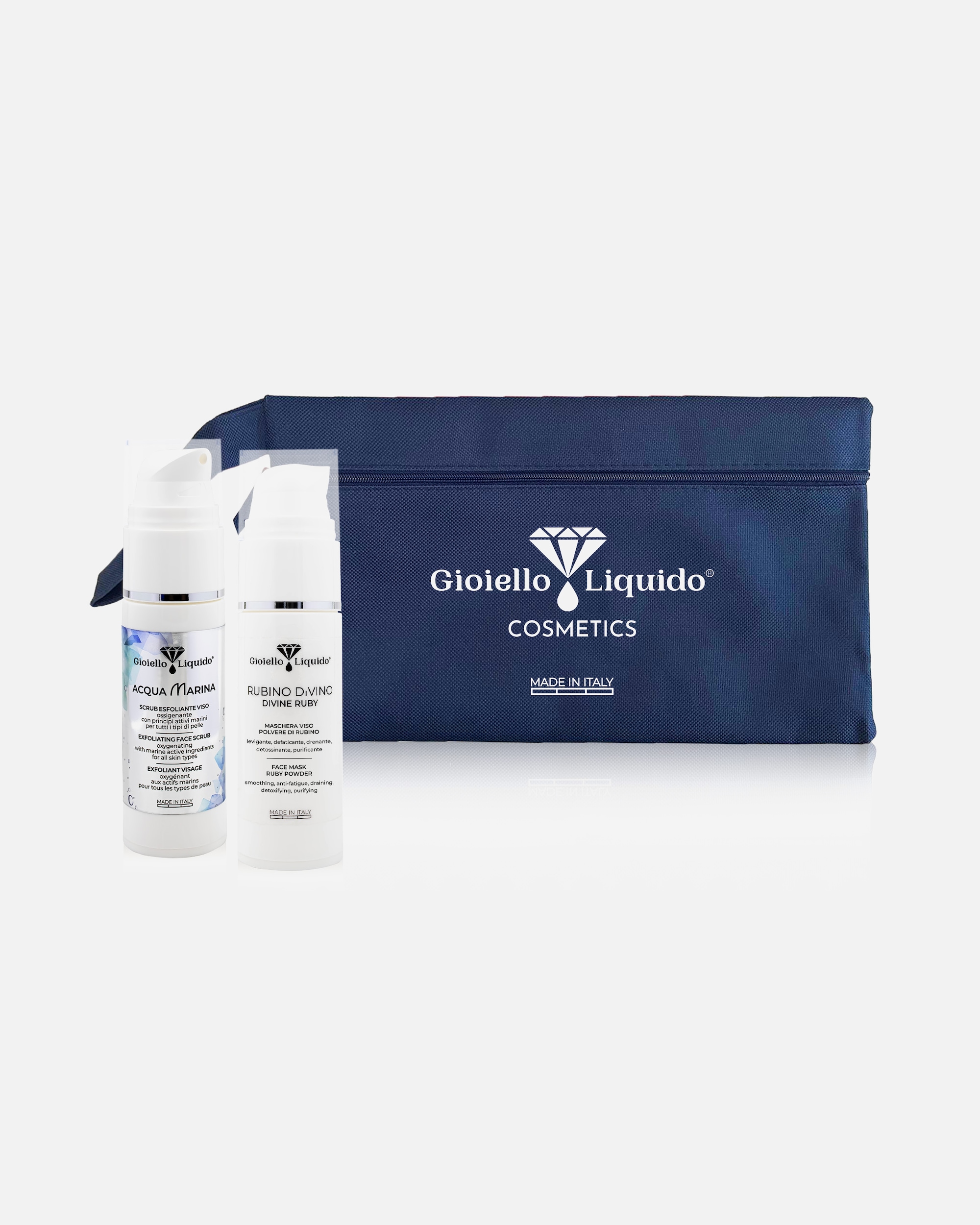 für Unisex Gioiello Liquido Travel Kit: Face Mask+ Face Exfoliant + Clutch bag 1 Stück