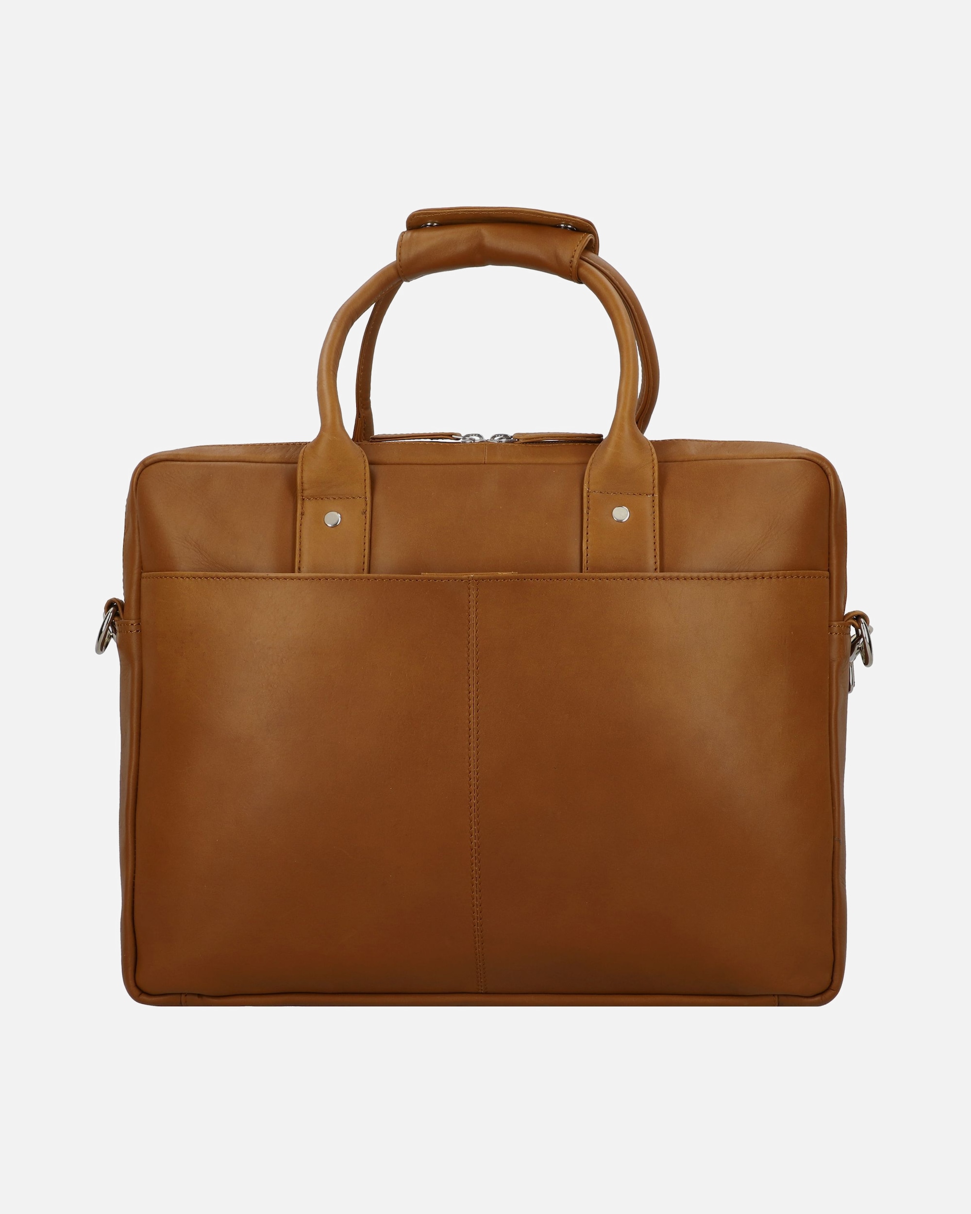 Laptoptasche für Männlich Dermata Aktentasche Leder 39 cm Laptopfach cognac