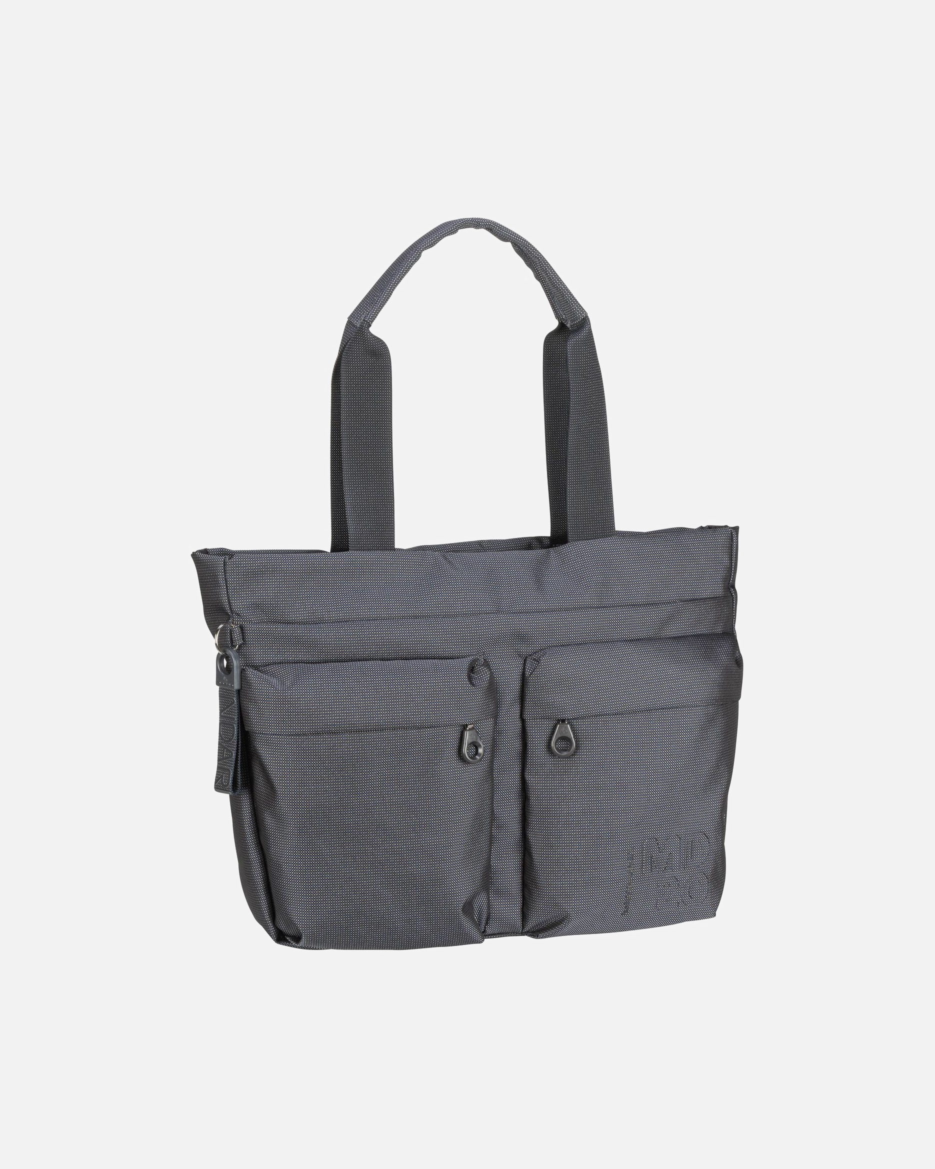 Handtasche für Weiblich Mandarina Duck Shopper MD20 Wide QMT18 Steel