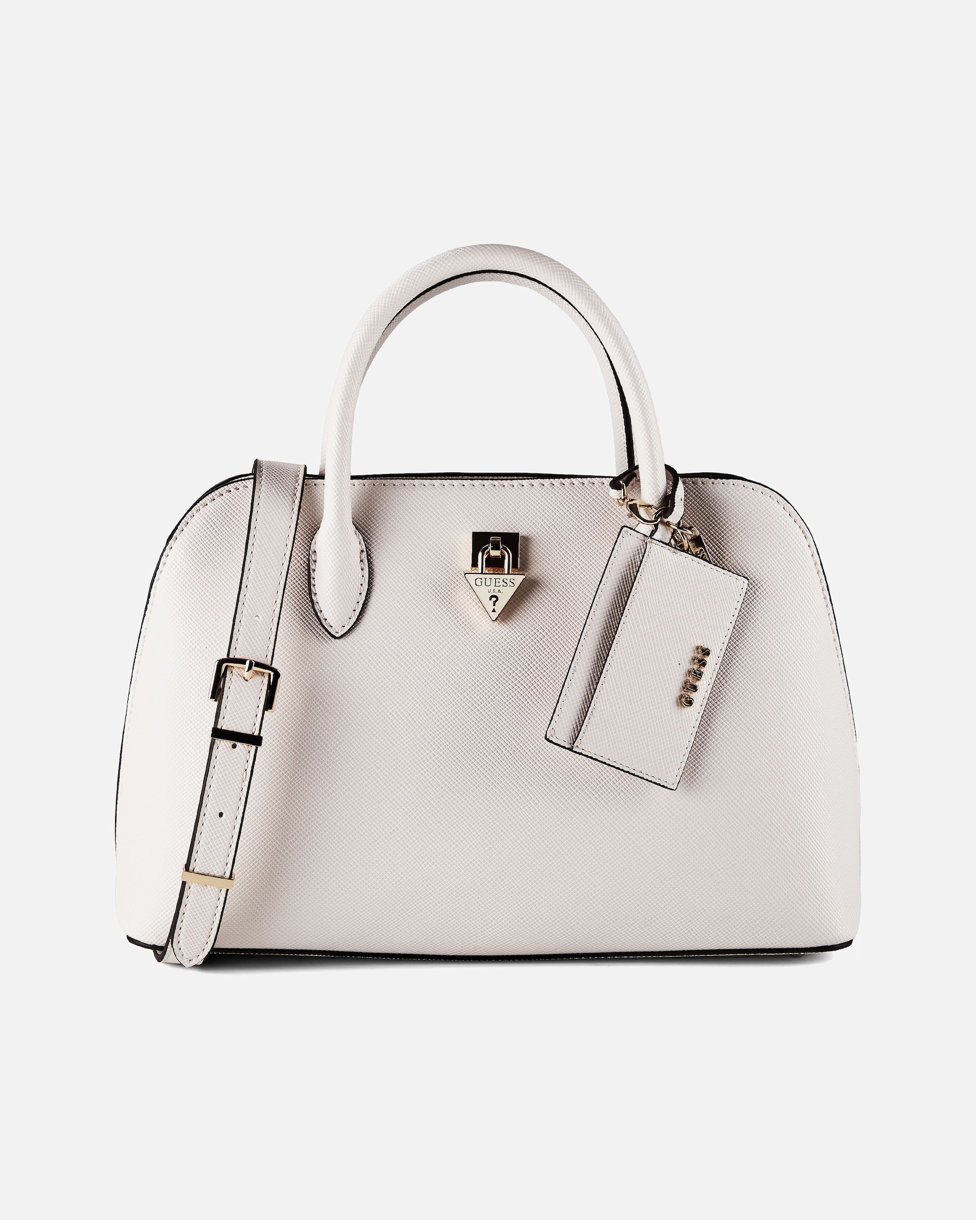 Handtasche für Weiblich Guess Patsie Henkeltasche off white