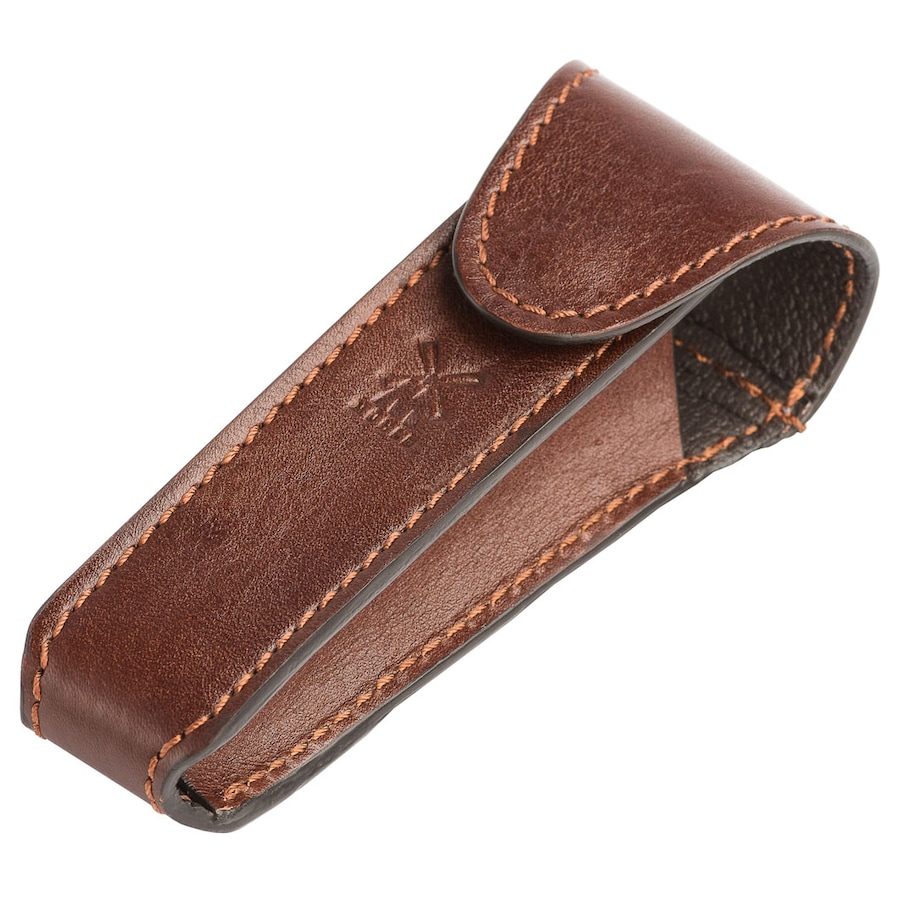 Mühle Reiseetui für Rasierhobel aus Florentiner Leder braun Herren