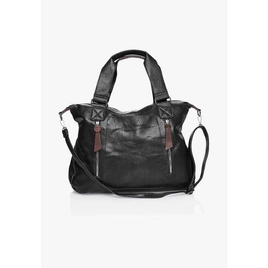 HARPA Henkeltasche ASTER mit vielen Fächern schwarz