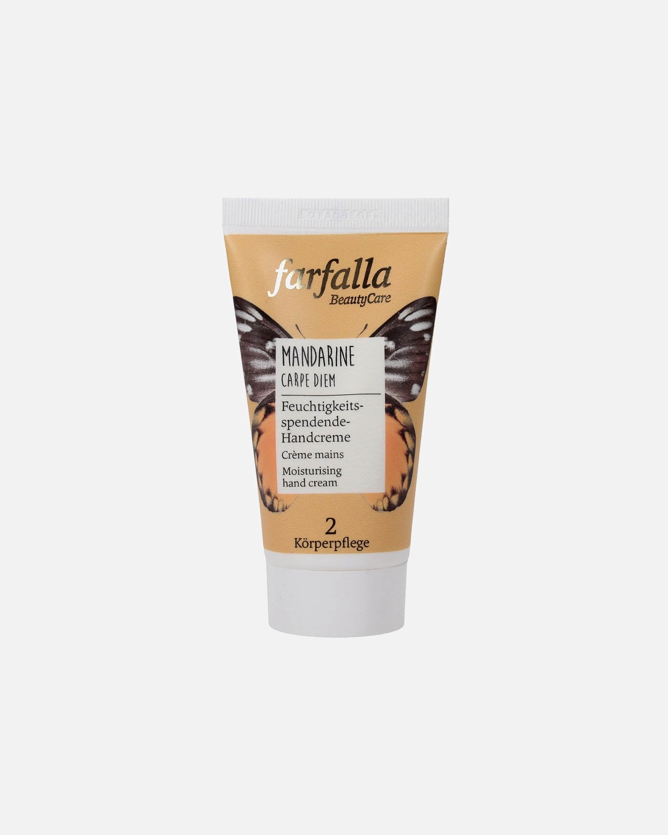 Handcreme für Unisex Farfalla Mandarine Carpe Diem - Handcreme 50 ml