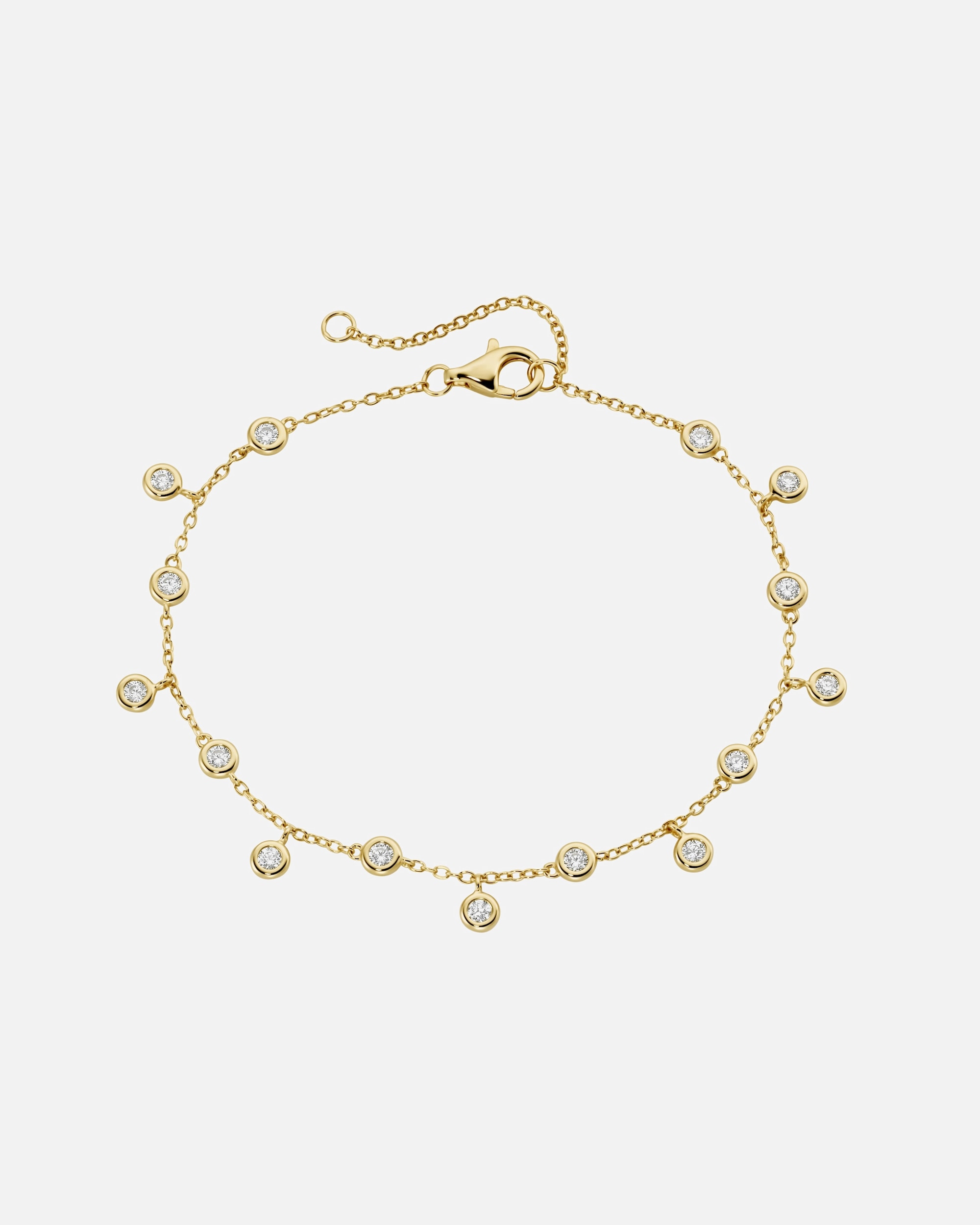 Armband für Unisex Smart Jewel Armband mit Zirkonia, Silber 925 Gold