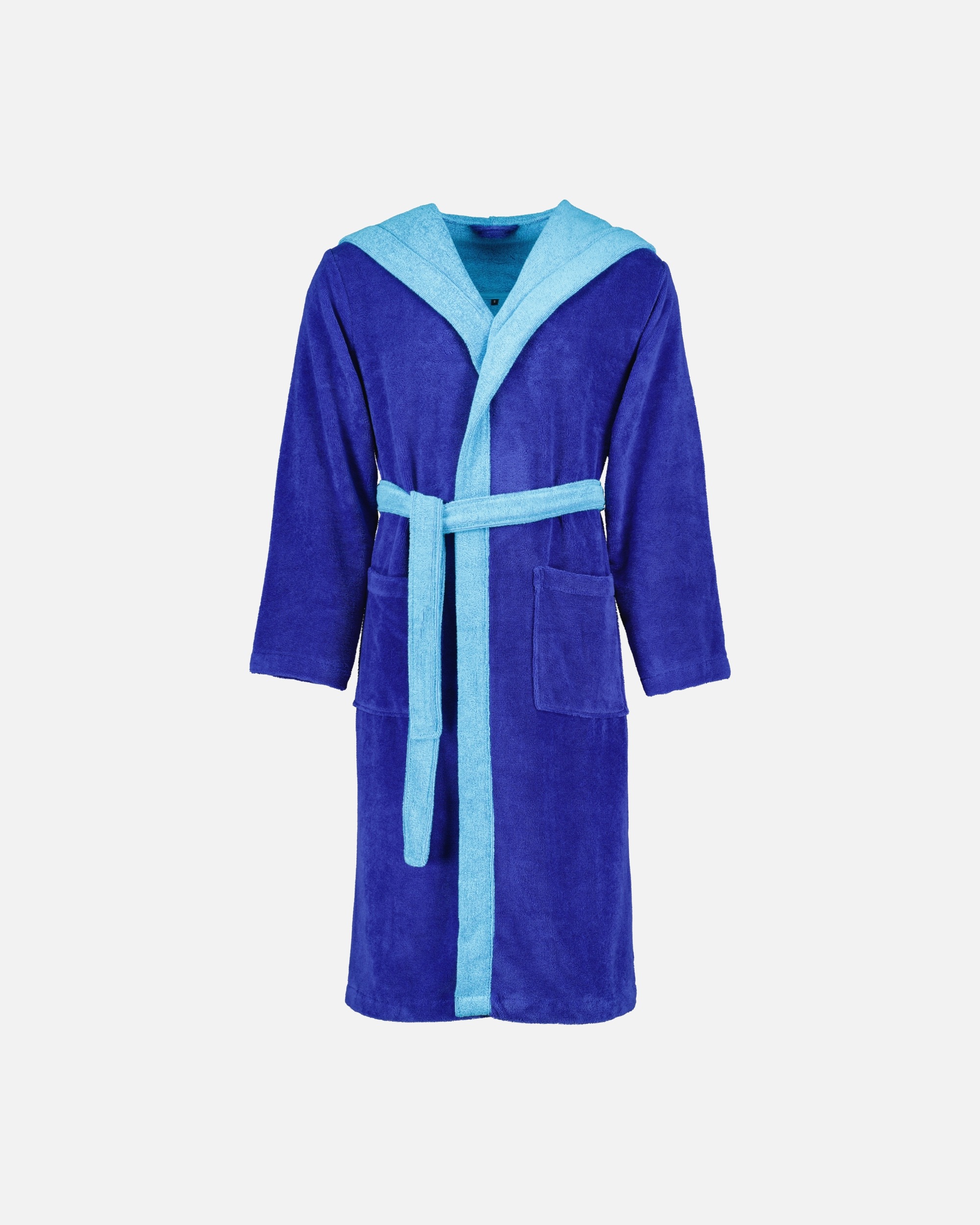 Bademantel für Unisex Vossen Vossen Bademäntel unisex Kapuze Poppy reflex blue/ice blue - 0035 S