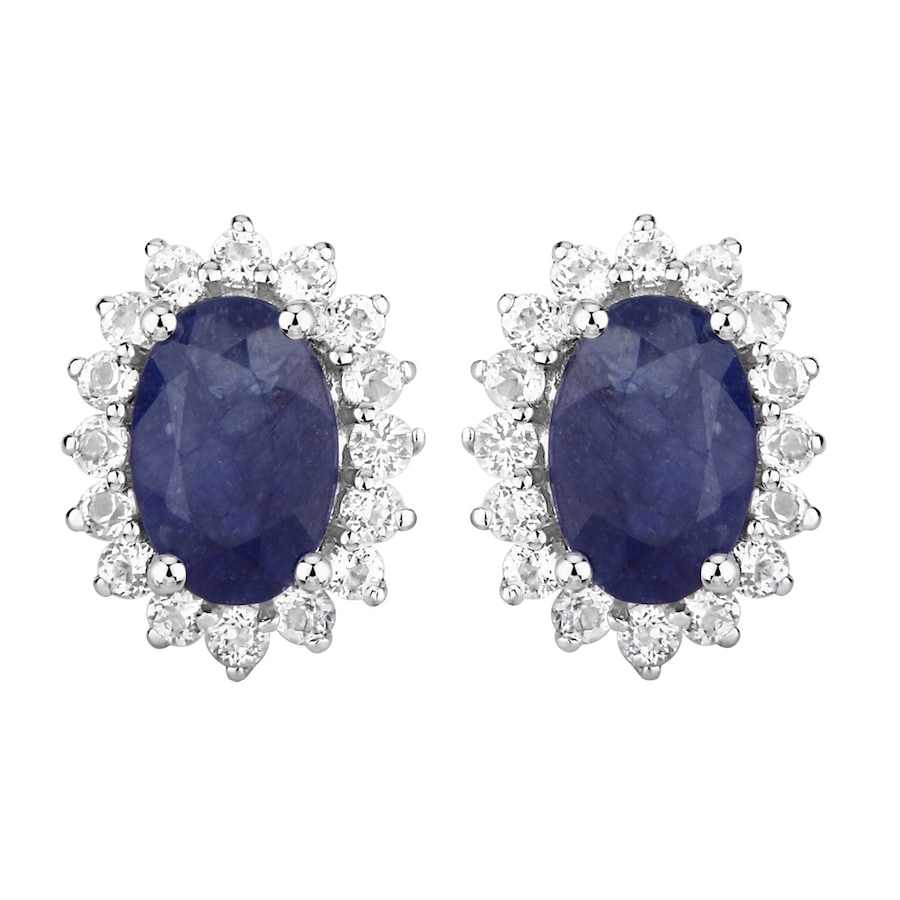 Rafaela Donata Ohrringe Sterling Silber Smaragd in Blue Damen