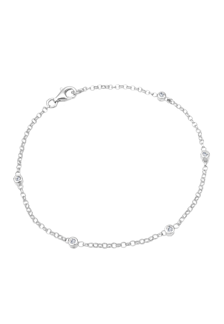 Elli Klassisch Basic 925 Silber, mit Kristallen von Swarovski 17 Damen