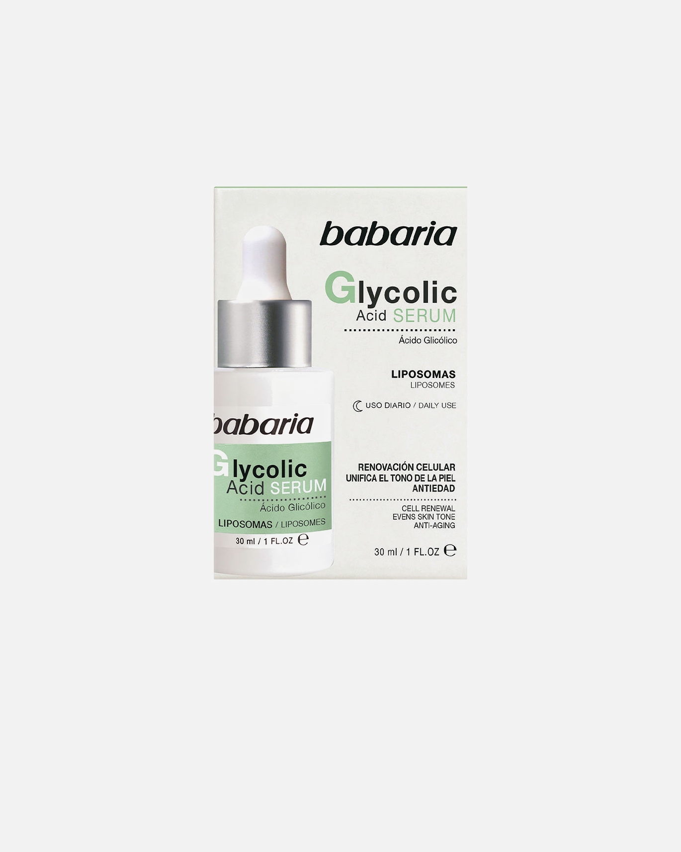 Glow Serum für Weiblich Babaria GLYCOLIC ACID serum renovación celular 30 ml