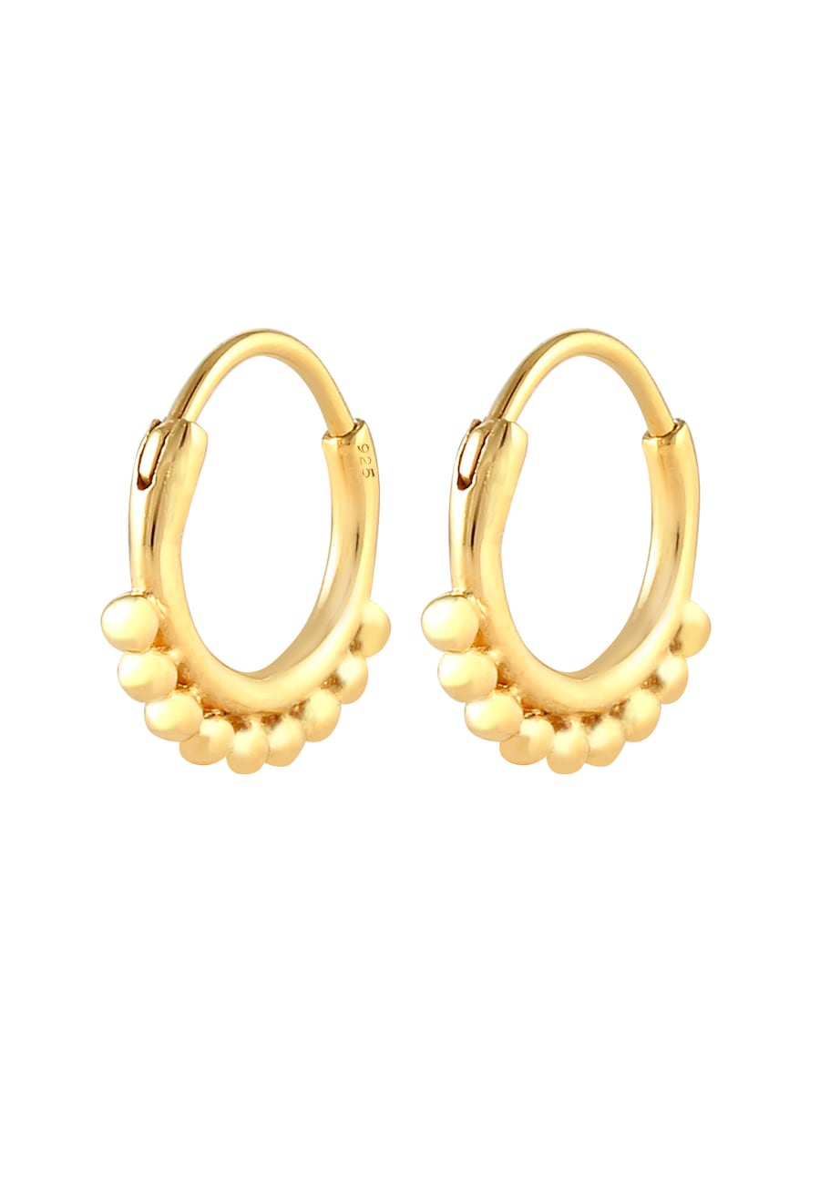 Elli Ohrringe Creolen Hänger Kugeln Trend Blogger 925 Silber OneSize Damen