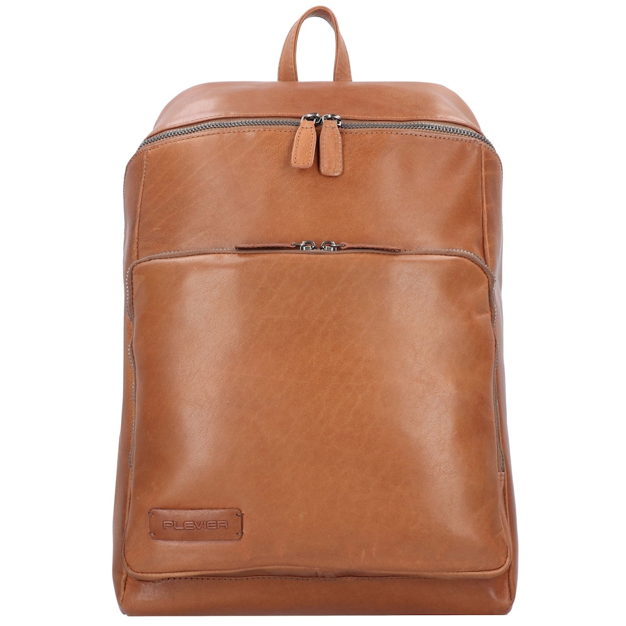 Plevier Rock Amaril Business-Rucksack Leder 43 cm Laptopfach cognac Hellbraun Herren