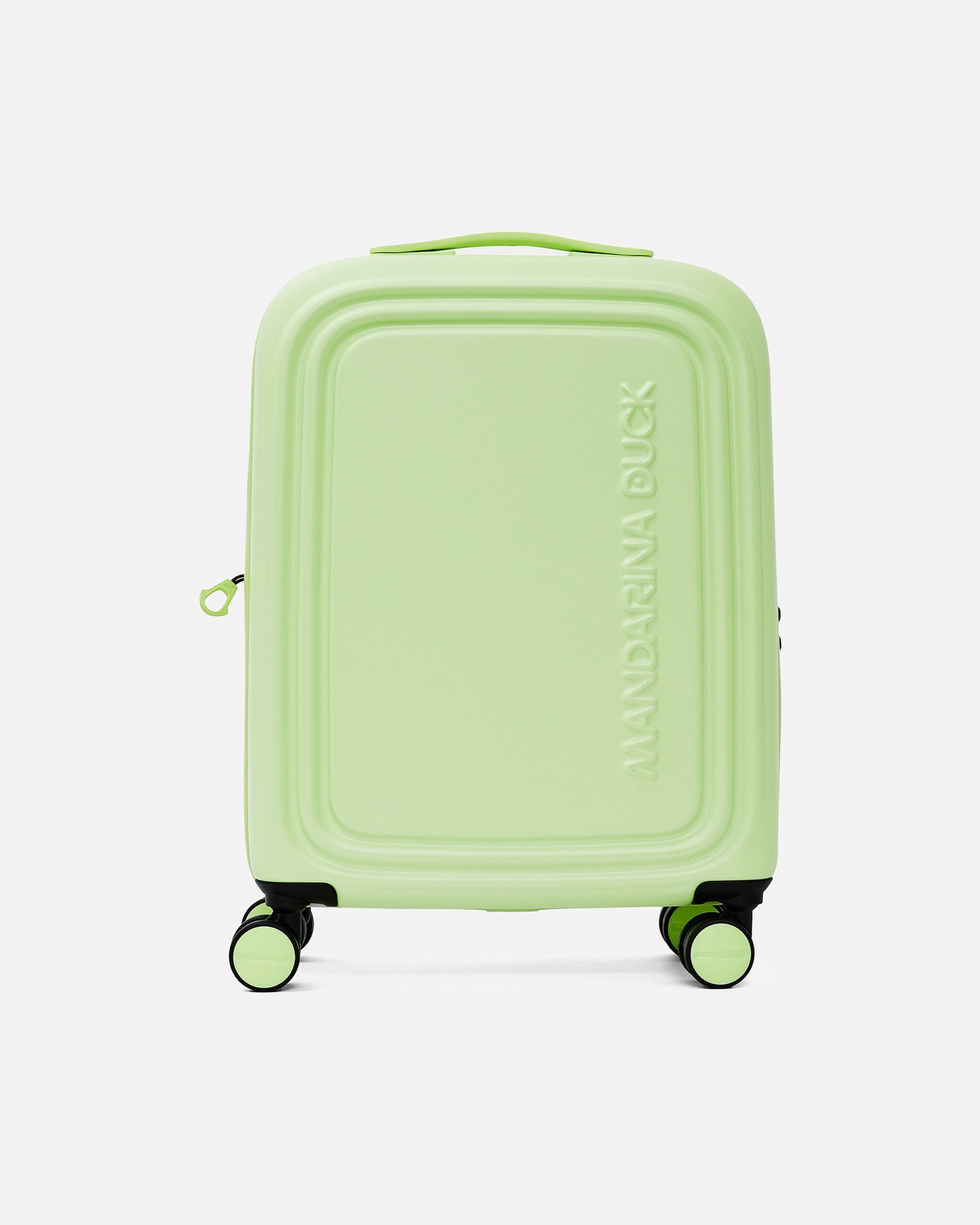 Handgepäckkoffer für Männlich Mandarina Duck Logoduck + 4 Rollen Kabinentrolley S 55 cm matcha