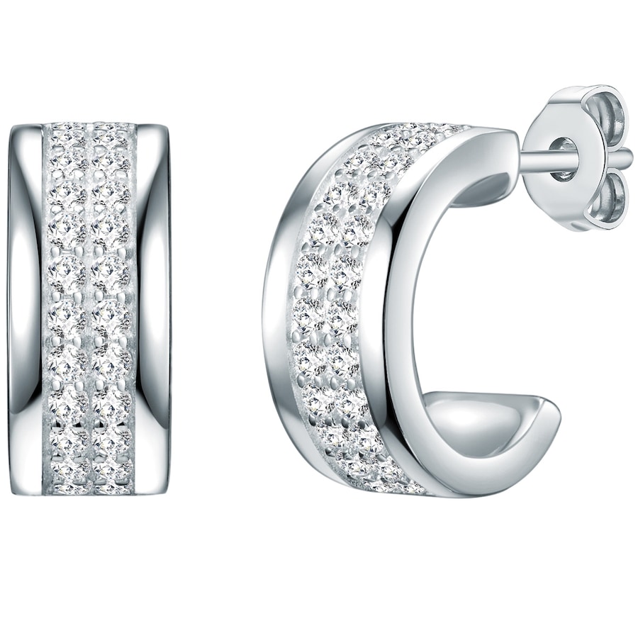 Rafaela Donata Creolen Sterling Silber Zirkonia in 14,4 mm Damen