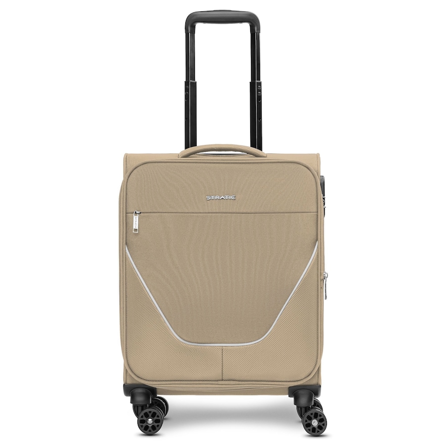 Stratic taska 4-Rollen Kabinentrolley S 55 cm mit Dehnfalte taupe Grau Herren