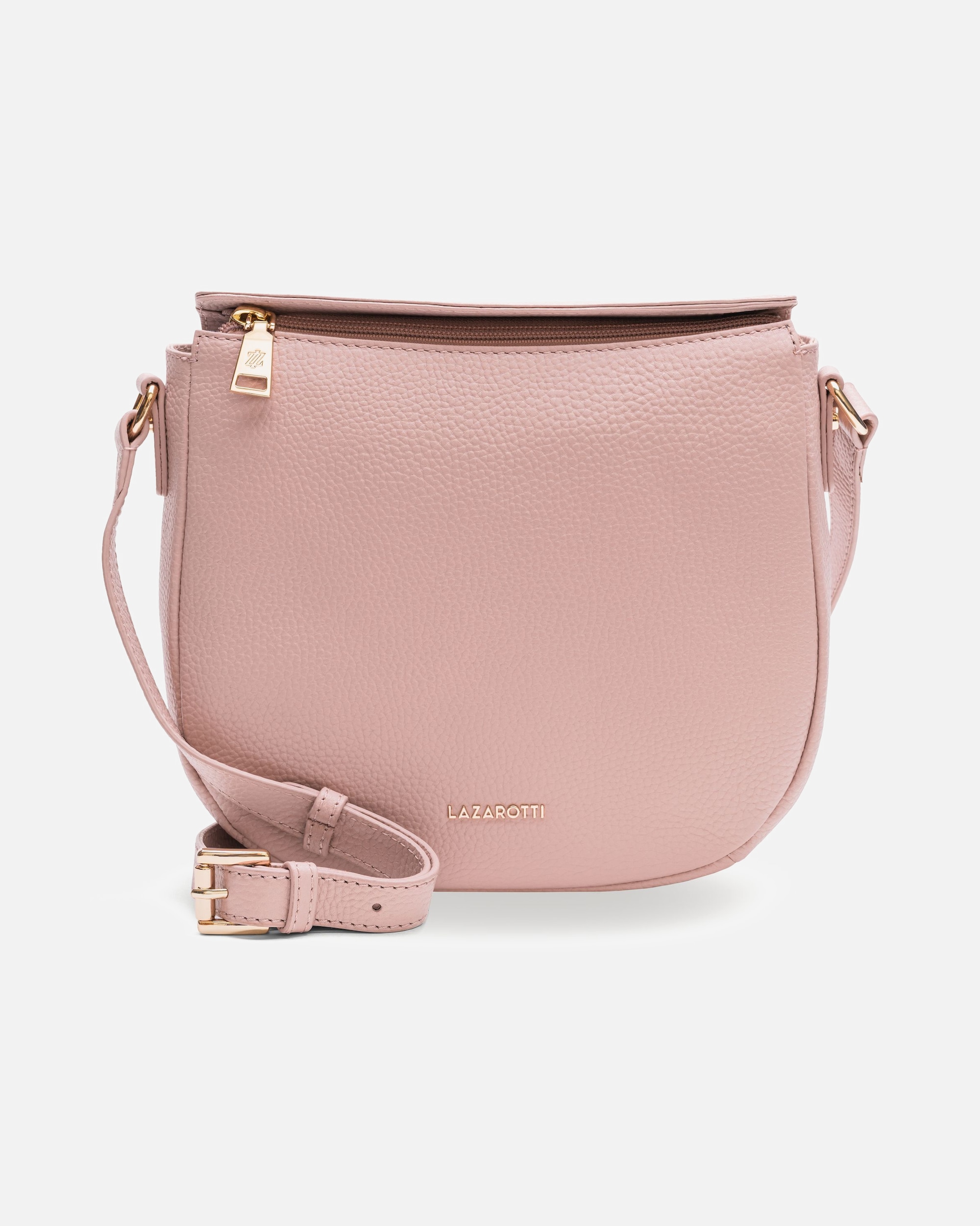 Tasche für Weiblich Lazarotti Bologna Leather Umhängetasche rose