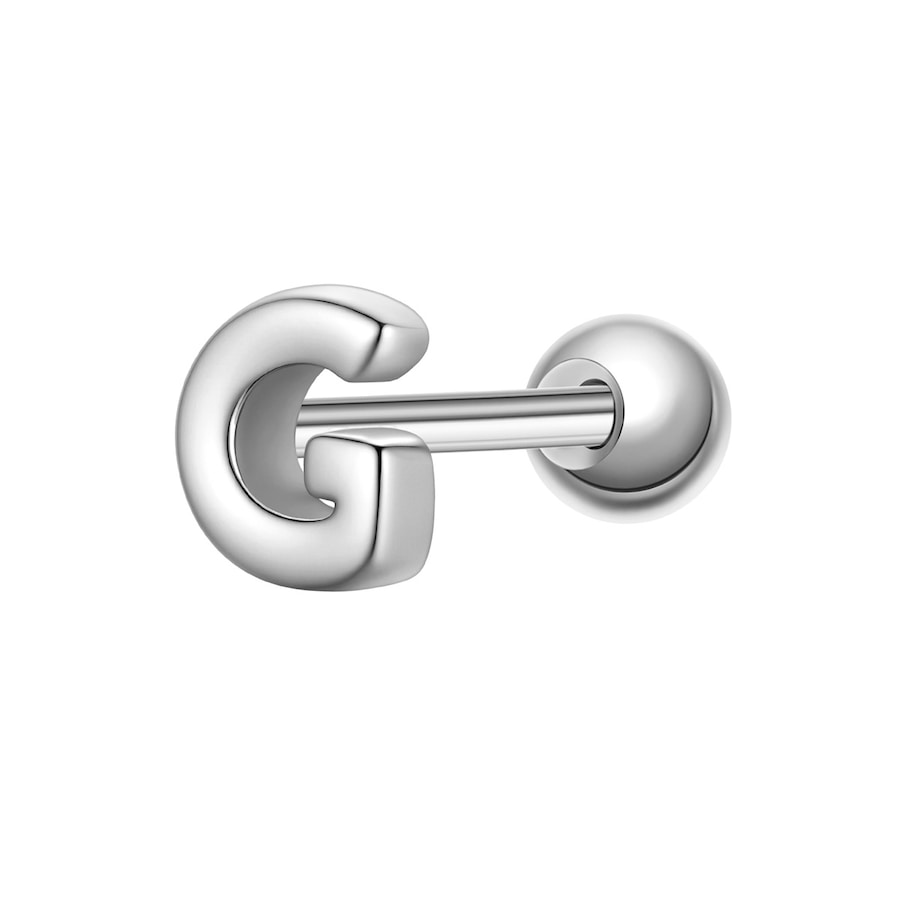Glanzstücke München Piercing Buchstabe G aus Sterling Silber in silber 3,9 mm Damen