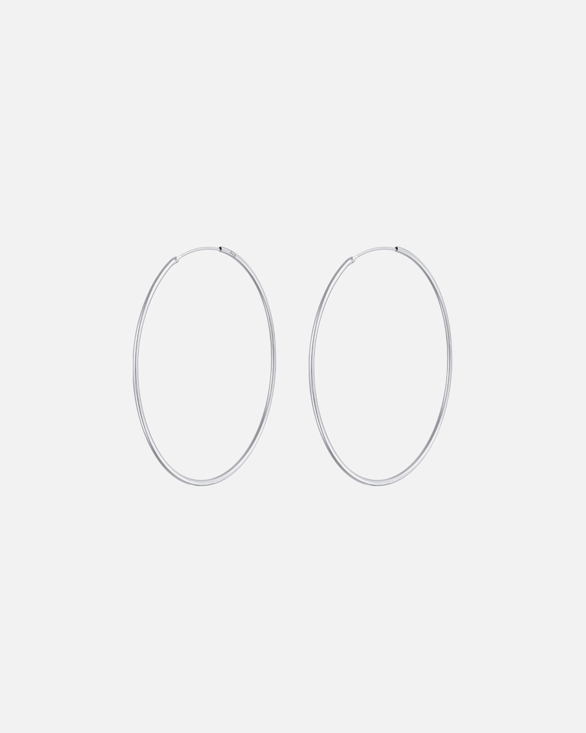 Ohrringe für Weiblich Elli Creolen Rund Basic Klassisch 925 Silber silberfarben