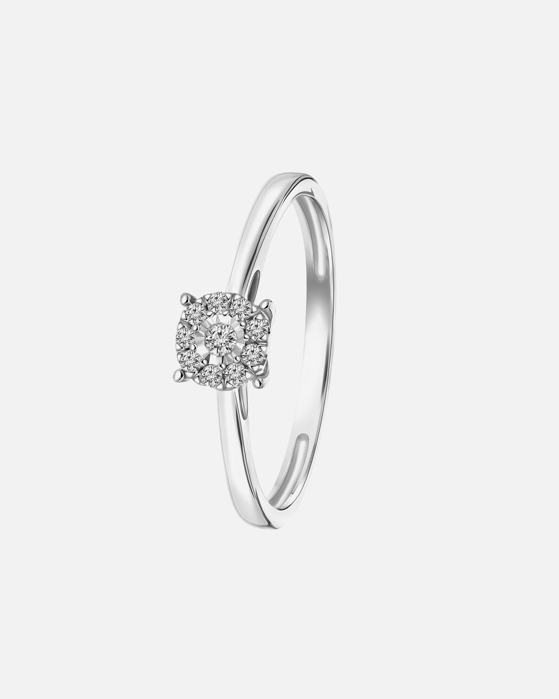 Ring für Weiblich Lucardi Ringe 585 Gold Silber - 58mm